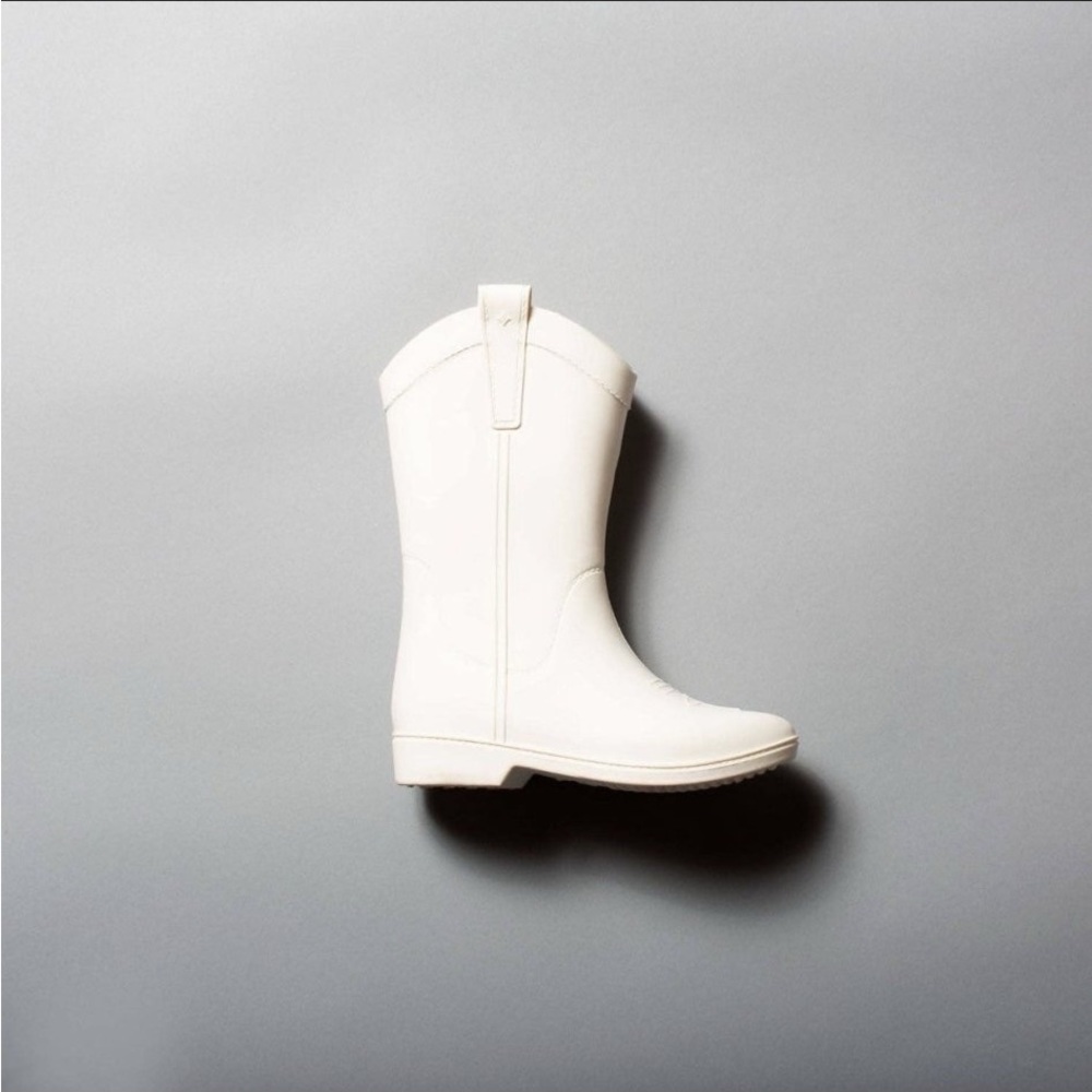 White Cowgirl Rain Boots